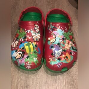 Christmas Holiday Mickey & Friends Crocs Clogs Women’s 11.